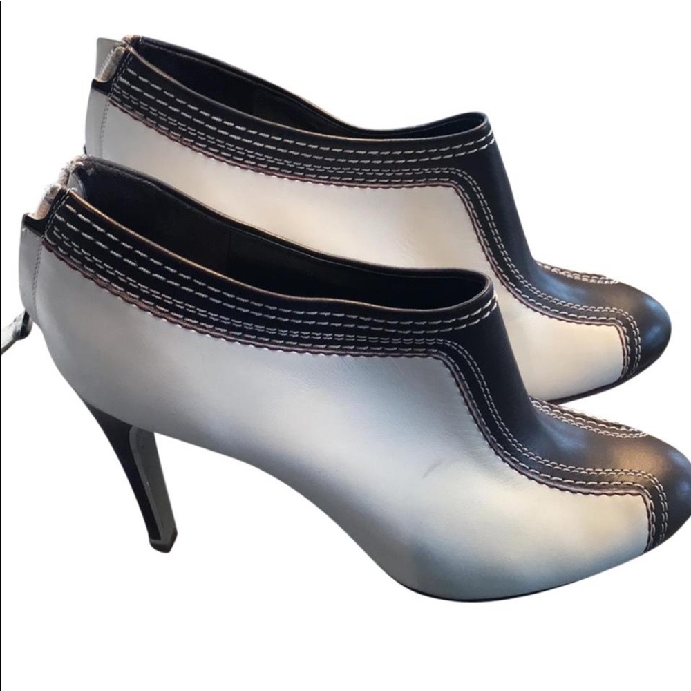 Céline Low Boot 95 Stiletto ivory / Bordeaux